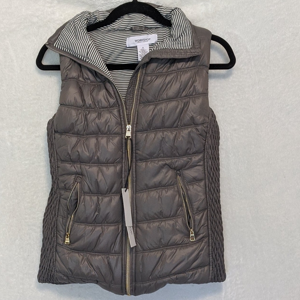 NWT Workshop Republic Clothing vest gray, S